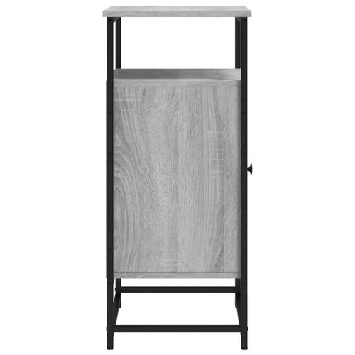 Skænk 69x35x80 cm konstrueret træ grå sonoma-eg