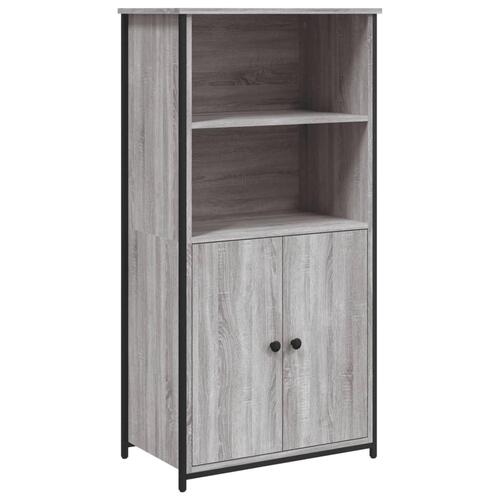 Højskab 62x36x121,5 cm konstrueret træ grå sonoma-eg