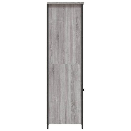 Højskab 62x36x121,5 cm konstrueret træ grå sonoma-eg