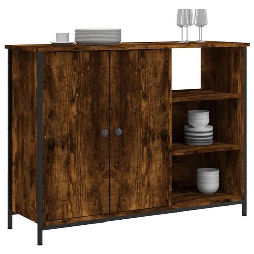 Skænk 100x33x75 cm konstrueret træ røget egetræsfarve