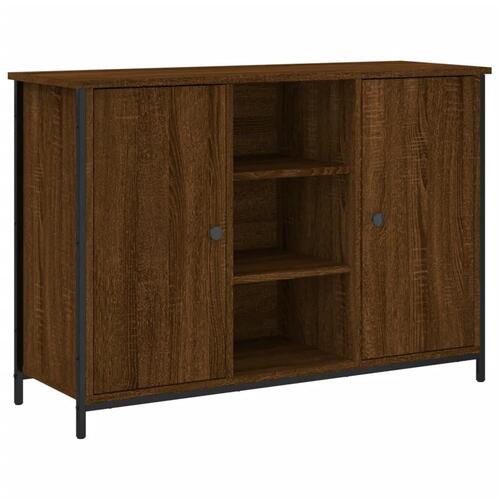 Skænk 100x35x70 cm konstrueret træ brun egetræsfarve