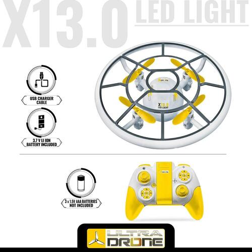Fjernstyret Drone Mondo Ultradrone X13 LED Lys
