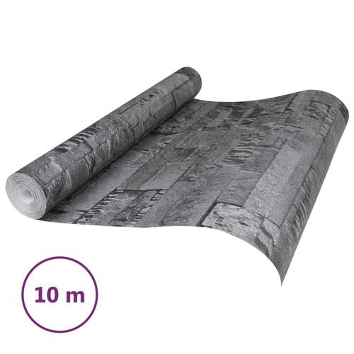 Tapet 3D-stenlook sort