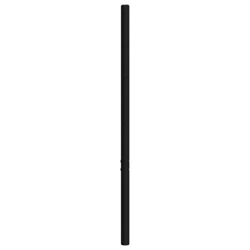 Sengegavl 150 cm metal sort