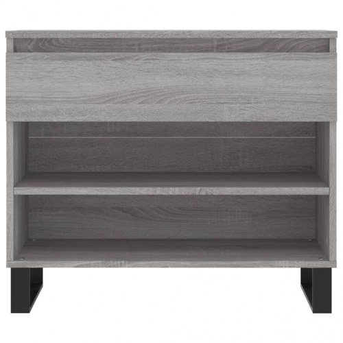 Skoskab 70x36x60 cm i konstrueret træ - grå sonoma-eg