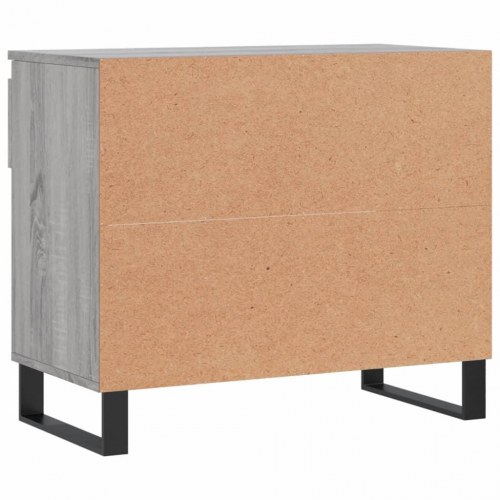 Skoskab 70x36x60 cm i konstrueret træ - grå sonoma-eg