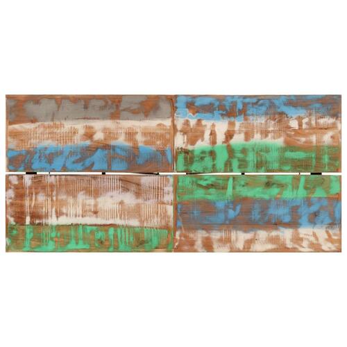Barbord 150x70x107 cm massivt genbrugstræ og jern