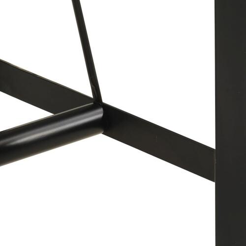 Barbord 150x70x107 cm massivt genbrugstræ og jern