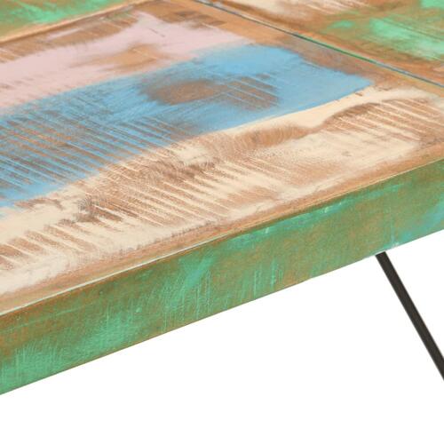 Barbord 150x70x107 cm massivt genbrugstræ og jern