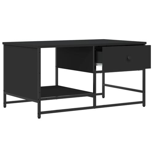 Sofabord 85,5x51x45 cm konstrueret træ sort
