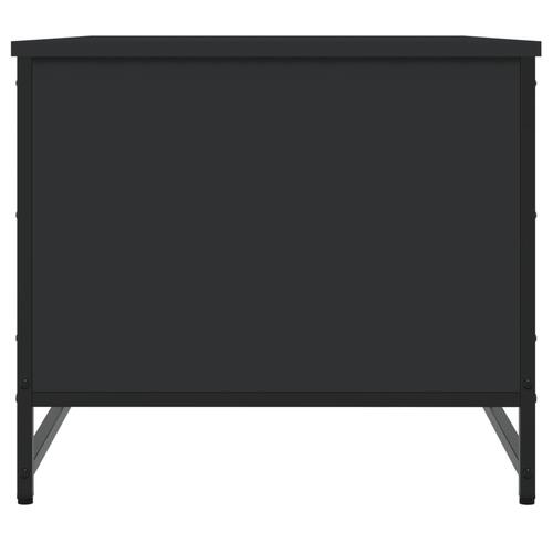 Sofabord 85,5x51x45 cm konstrueret træ sort