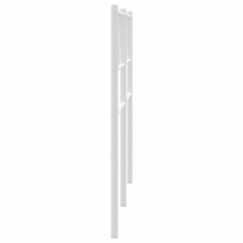 Sengegavl 180 cm metal hvid