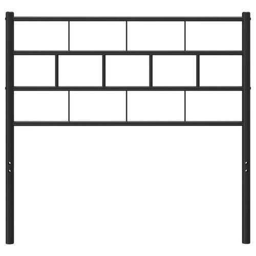 Sengegavl 75 cm metal sort