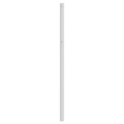 Sengegavl 100 cm metal hvid