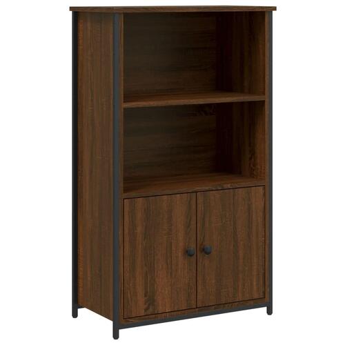 Skab 62x32x103,5 cm konstrueret træ brun egetræsfarve