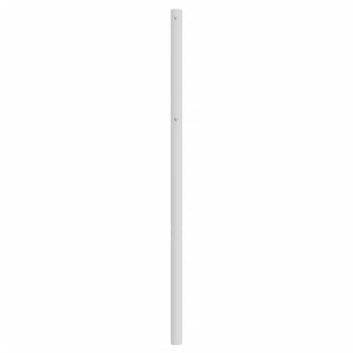 Sengegavl 150 cm metal hvid