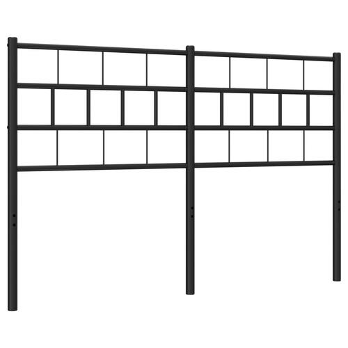 Sengegavl 150 cm metal sort