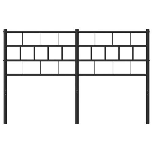 Sengegavl 150 cm metal sort