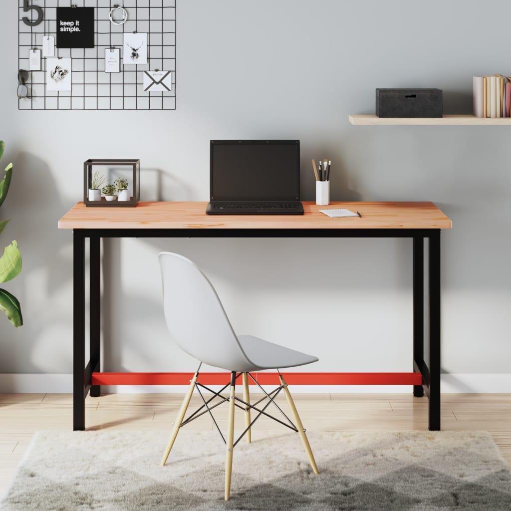 Arbejdsbænk 150x55x81,5 cm massivt bøgetræ og metal