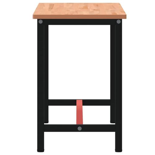 Arbejdsbænk 150x55x81,5 cm massivt bøgetræ og metal