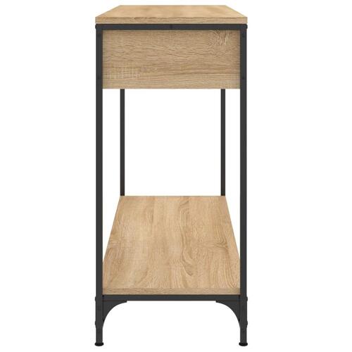 Konsolbord 100x34,5x75 cm konstrueret træ sonoma-eg