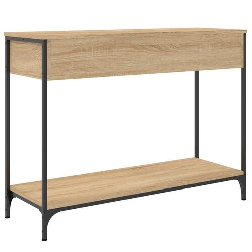 Konsolbord 100x34,5x75 cm konstrueret træ sonoma-eg