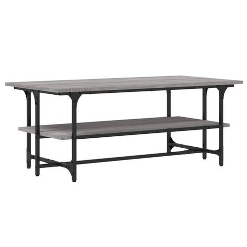 Sofabord 100x50x40 cm konstrueret træ Grå sonoma-eg