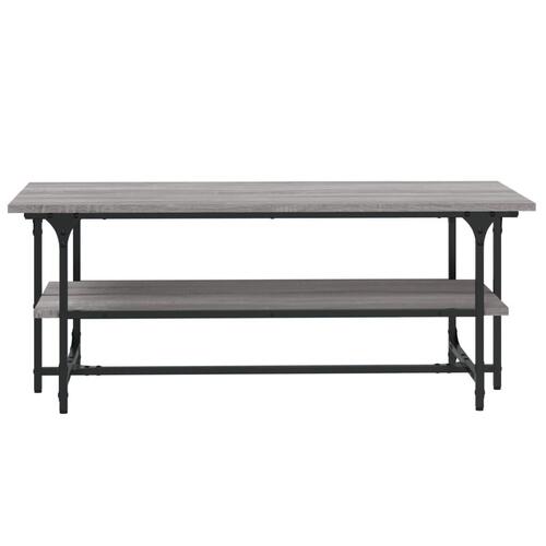 Sofabord 100x50x40 cm konstrueret træ Grå sonoma-eg