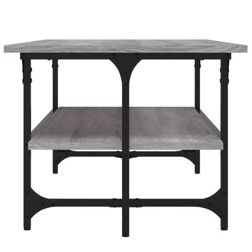 Sofabord 100x50x40 cm konstrueret træ Grå sonoma-eg