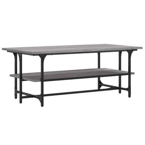 Sofabord 100x50x40 cm konstrueret træ Grå sonoma-eg