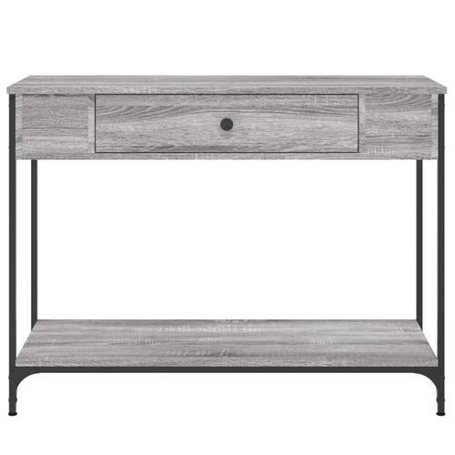 Konsolbord 100x34,5x75 cm konstrueret træ grå sonoma-eg