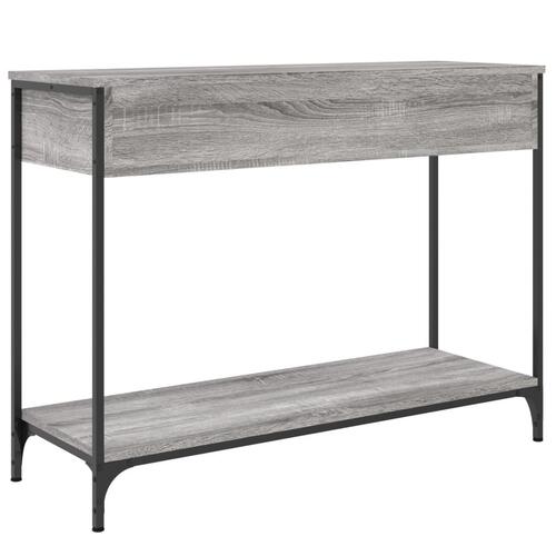 Konsolbord 100x34,5x75 cm konstrueret træ grå sonoma-eg