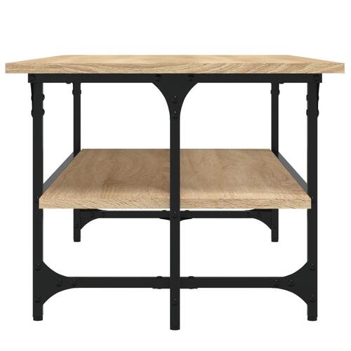 Sofabord 100x50x40 cm konstrueret træ sonoma-eg