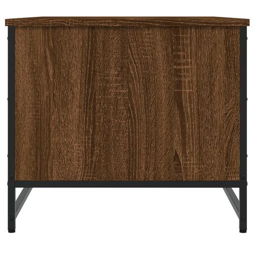 Sofabord 85,5x51x45 cm konstrueret træ brun egetræsfarve