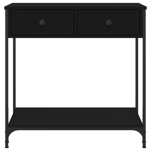 Konsolbord 75x34,5x75 cm konstrueret træ sort