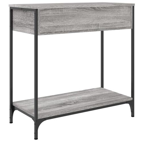 Konsolbord 75x34,5x75 cm konstrueret træ grå sonoma-eg