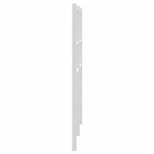 Sengegavl 160 cm metal hvid
