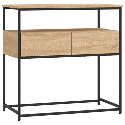 Konsolbord 75x40x75 cm konstrueret træ sonoma-eg