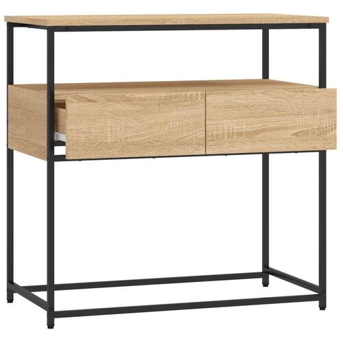 Konsolbord 75x40x75 cm konstrueret træ sonoma-eg