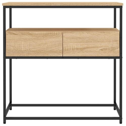 Konsolbord 75x40x75 cm konstrueret træ sonoma-eg