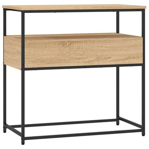 Konsolbord 75x40x75 cm konstrueret træ sonoma-eg