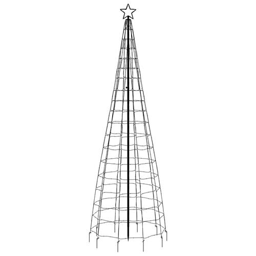 Lysende juletræ med spyd 570 LED'er 300 cm blåt lys