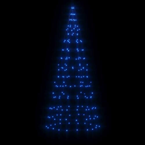 LED-juletræ til flagstang 200 LED'er 180 cm blåt lys