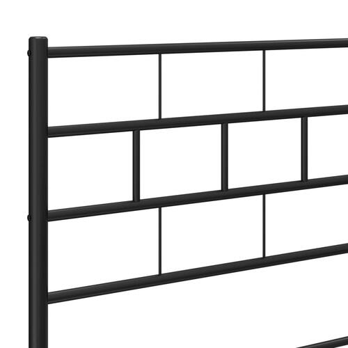 Sengegavl 100 cm metal sort