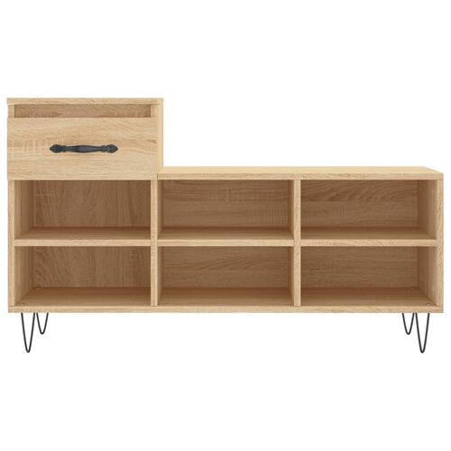 Skoreol 102x36x60 cm konstrueret træ sonoma-eg