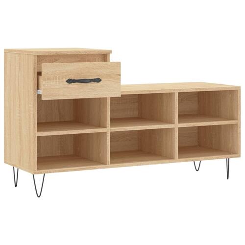 Skoreol 102x36x60 cm konstrueret træ sonoma-eg