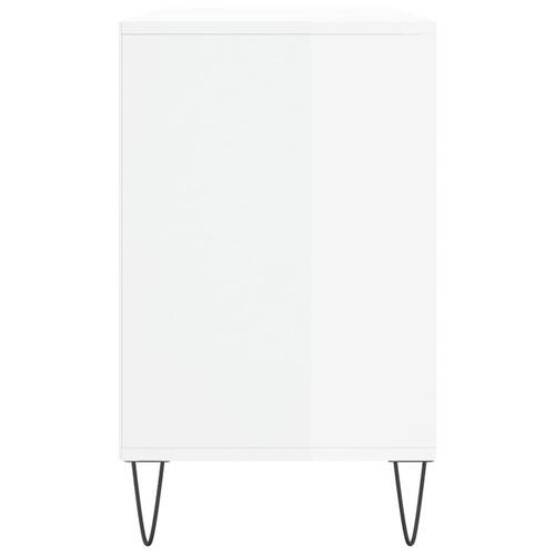 Skoreol 102x36x60 cm konstrueret træ hvid højglans