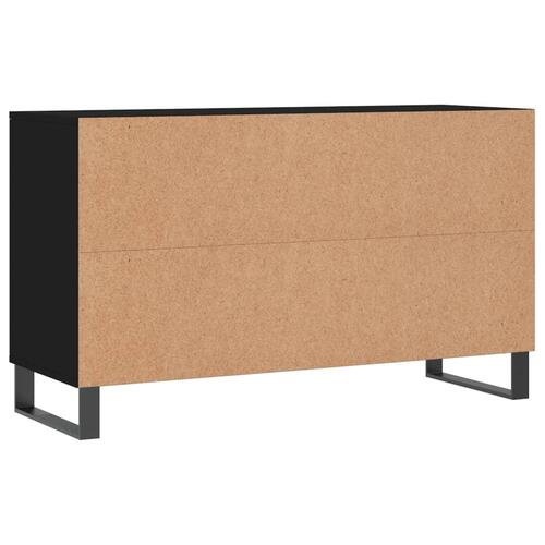 Skoreol 102x36x60 cm konstrueret træ sort