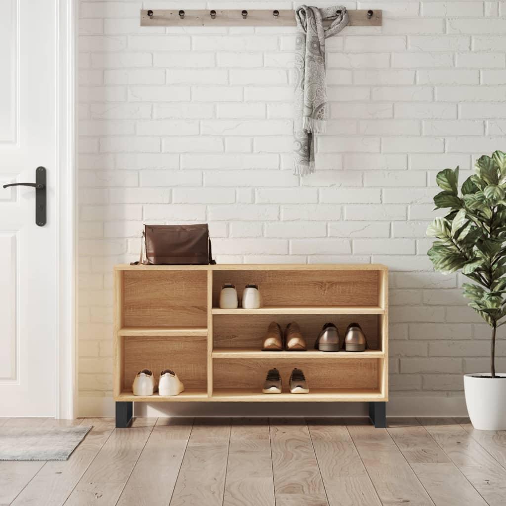 Skoreol 102x36x60 cm konstrueret træ sonoma-eg