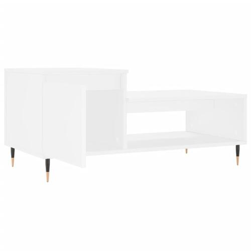 Sofabord 100x50x45 cm konstrueret træ hvid